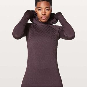 Lululemon Rest Less Hoodie in Black Cherry